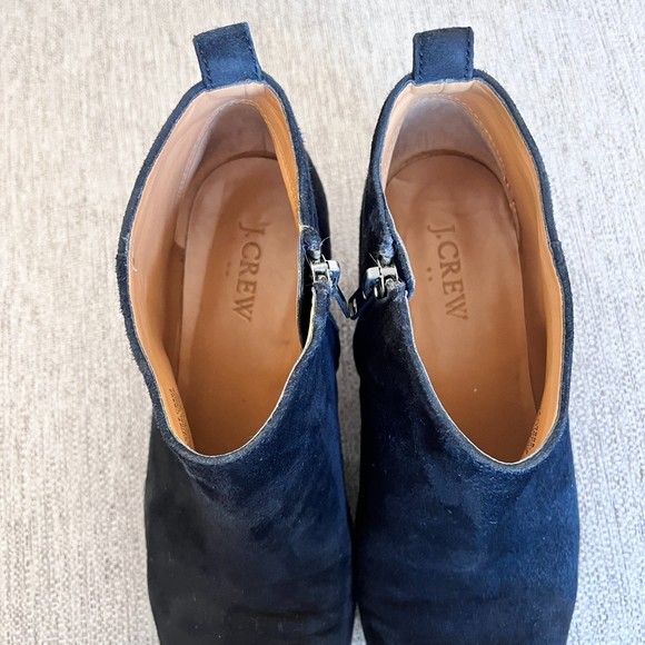 J.Crew Suede Black Ankle Boot Size 7.5 - Picture 7 of 11